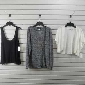 New 3 Pcs Women's Top Blouse Shirt Sweater Tank